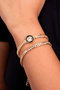 Heliophilia Silver Pulsera de Metal Dorada CSET9934